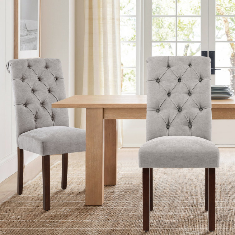 Artemisia Tufted Upholstered Wooden Dining Chairs